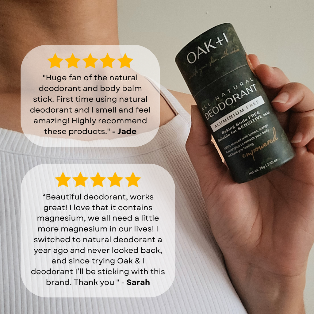 Natural Deodorant | Aluminium and Baking Soda free for Sensitive Skin